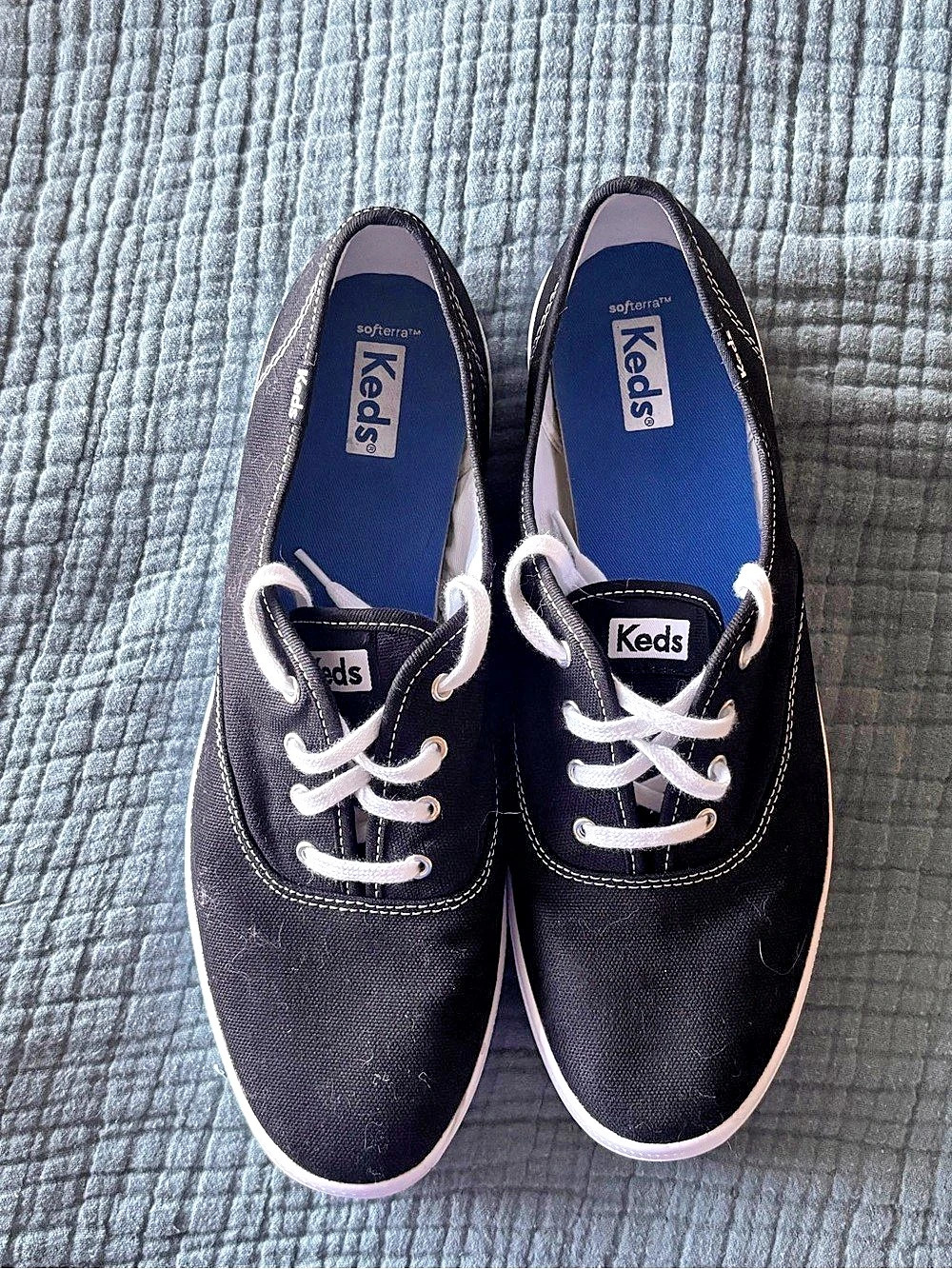 Keds WF34100 Black & White Sneakers US 10